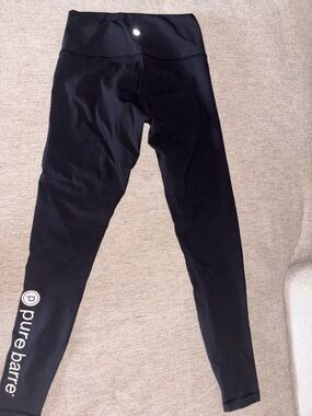 Pure Barre Black High-Waist Wunder Under Leggings